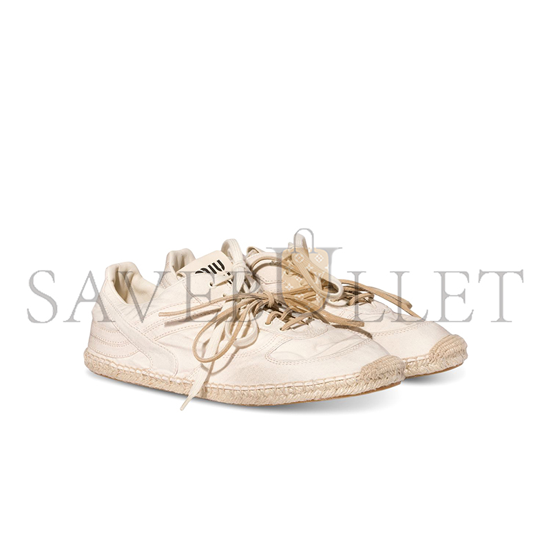 MIU MIU GYMNASIUM CANVAS SLIM SNEAKERS 5E668E